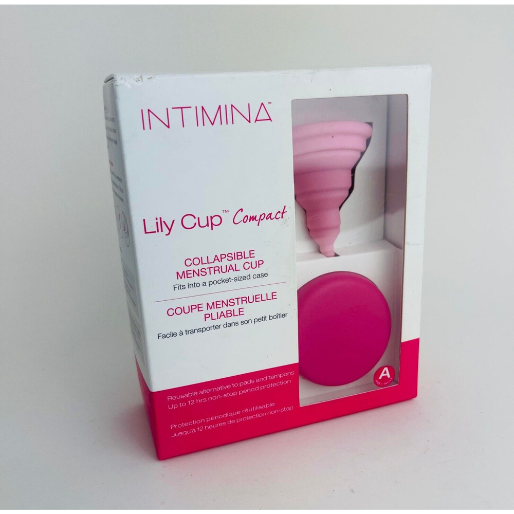 Intimina Lily Cup Compact Size A -Small Menstrual Cup w Flat-Fold Compact Design